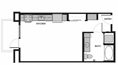Floor plan S1 Studio