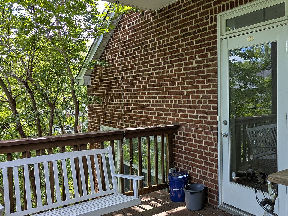 Entry door on front porch