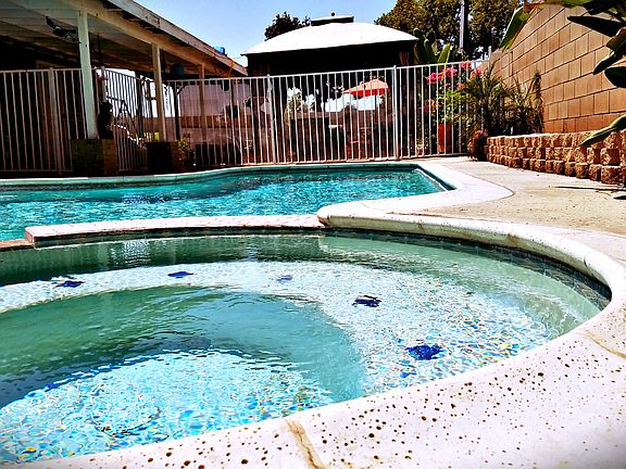 Resurfaced pool. 