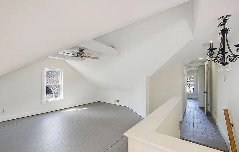 3rd floor bonus rooms , 1 larger room and 2 smaller rooms with lighted closets