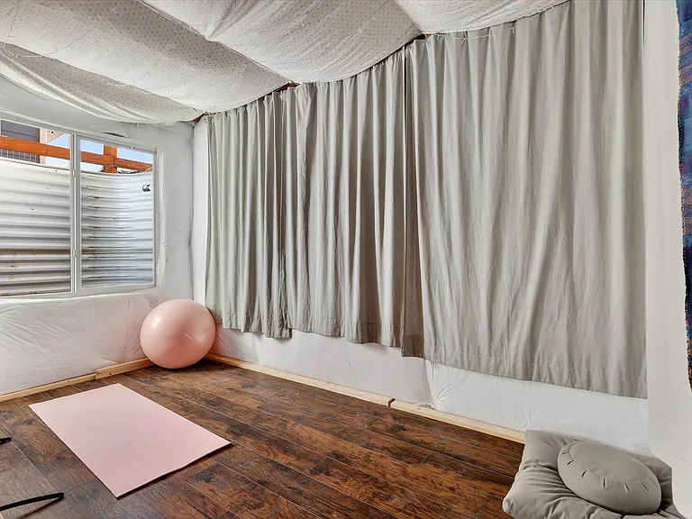 Heated floor for yoga, stretching, pilates, meditation.