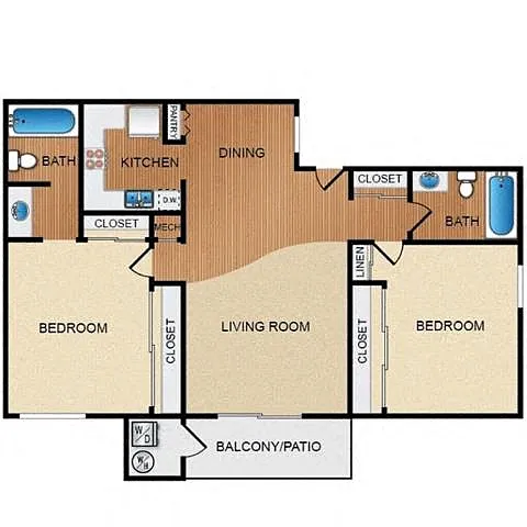 Floor plan Floorplan A (2x2)