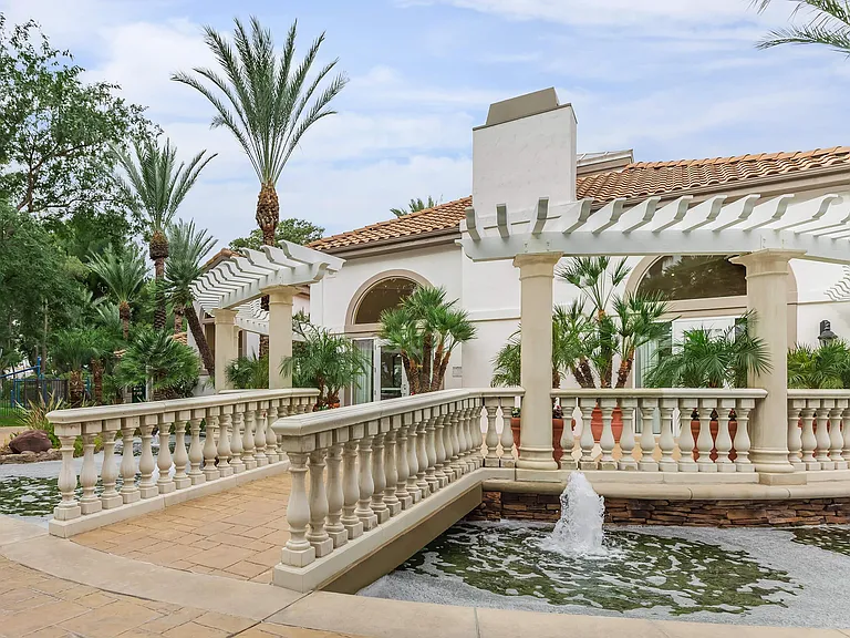 Fountain and Landscaping