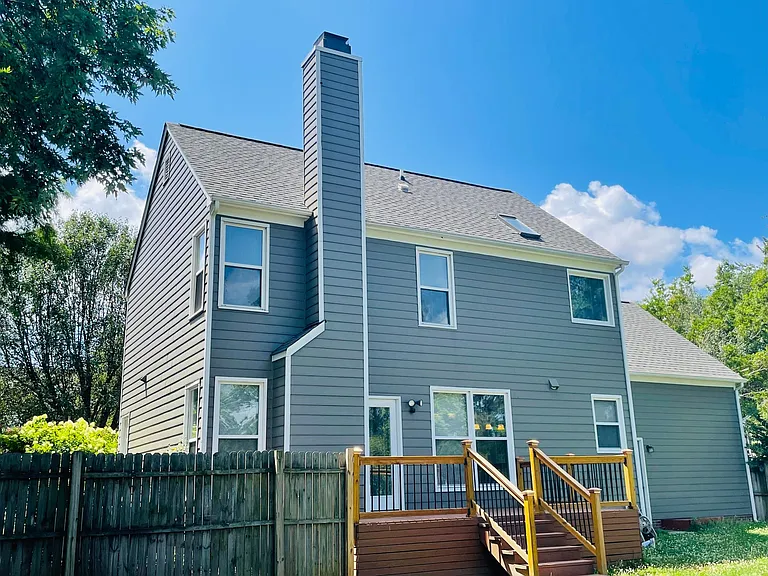 Back view of the house