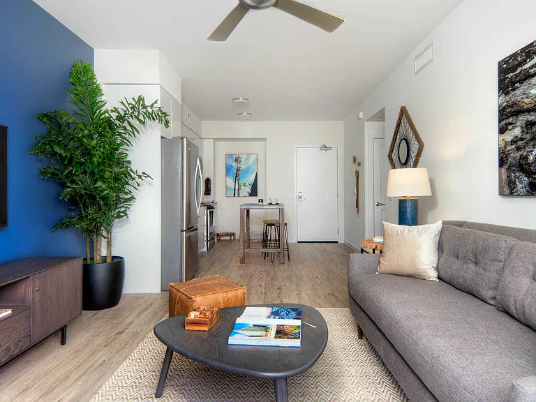 Living Room with Hard Surface Flooring