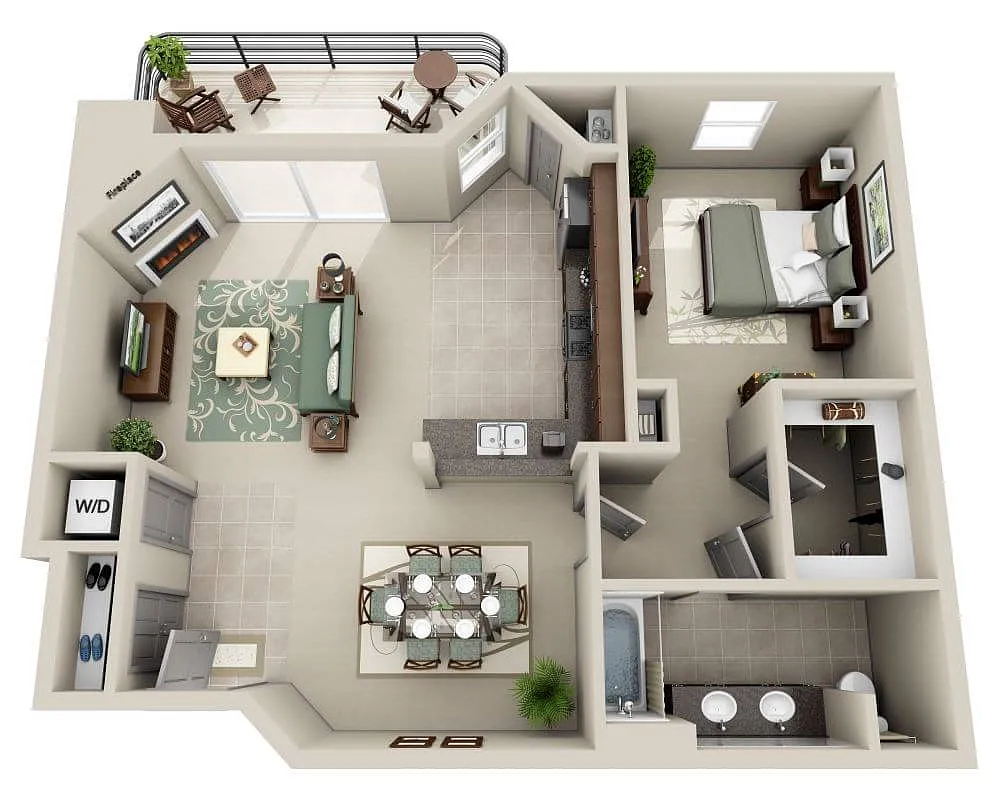 Floor plan Voyager (A1F-R)