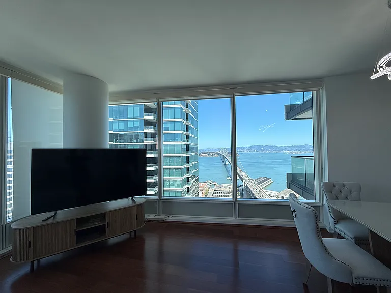 View of the Bay Bridge from your couch