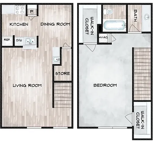 Floor plan C 1x1TH