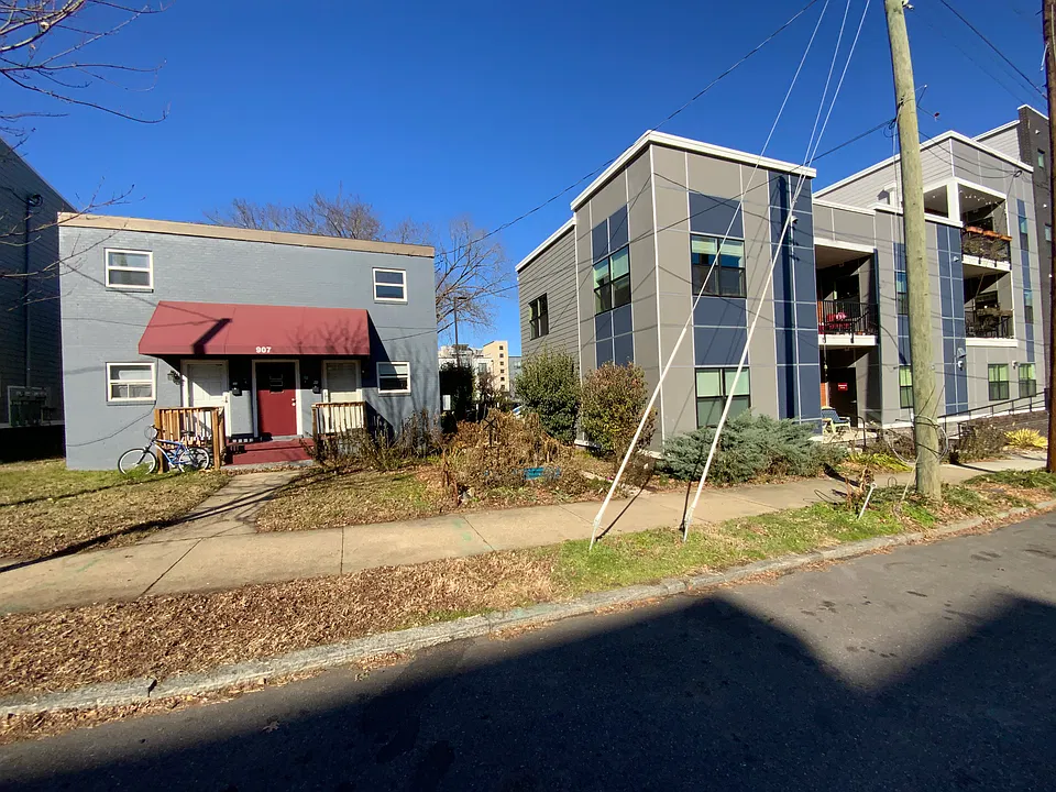 Front side on Porter St. next to Richmond Cohousing
