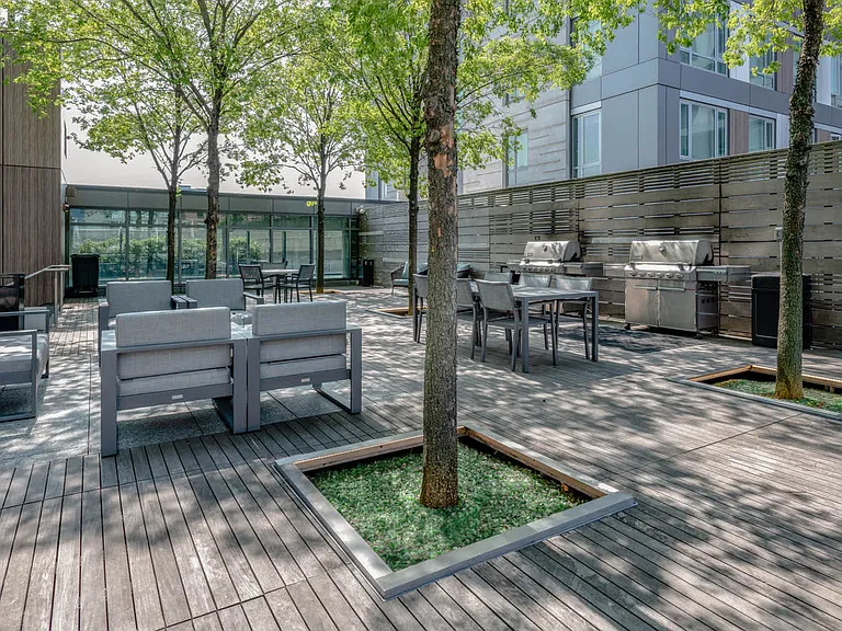 Outdoor Lounge and Grilling Area