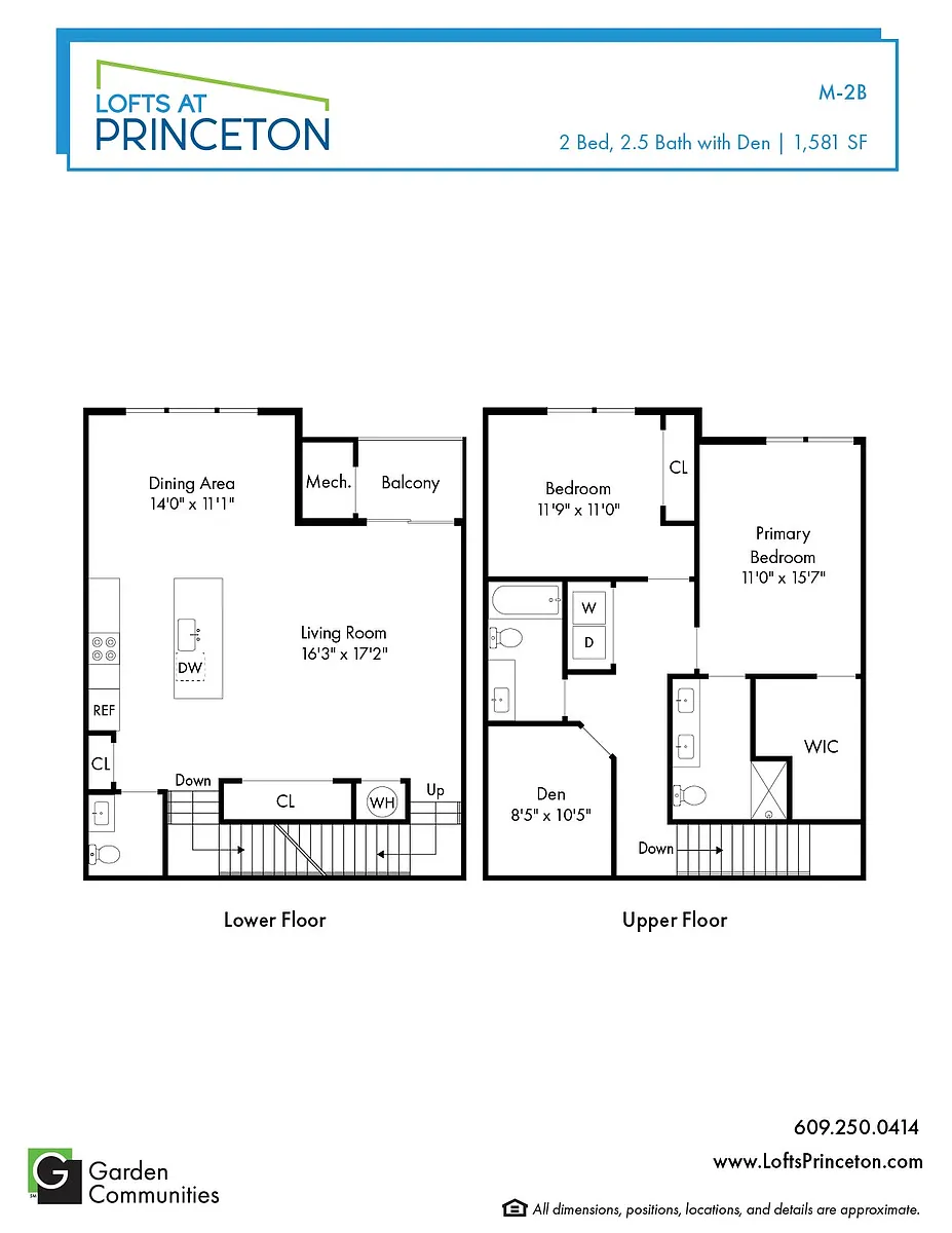Floor plan $2.43/sq.ft. - M-2B