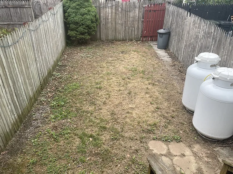View of backyard area from back porch