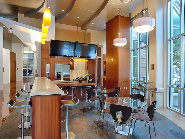 Resident cafe in community clubhouse