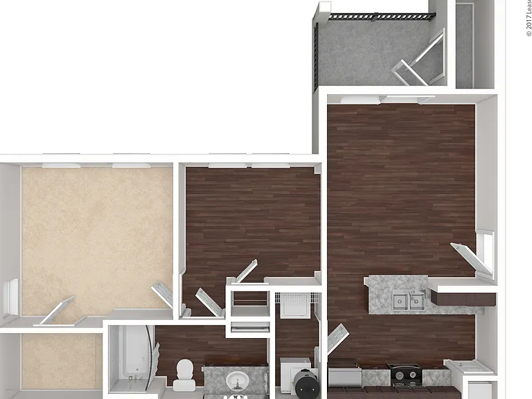 A3: Beds - 1: Baths - 1: SqFt Range - 750 to 750