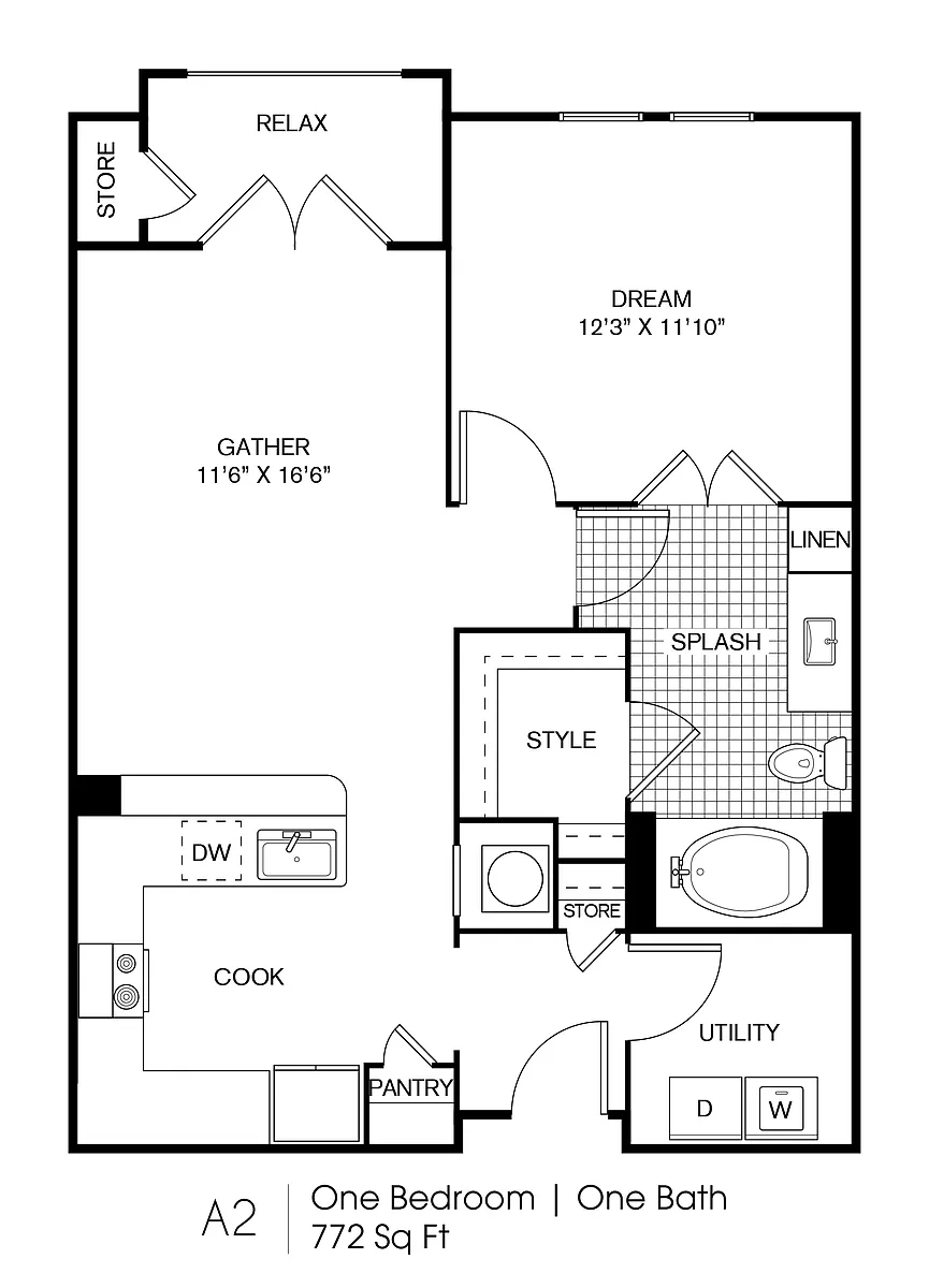 Floor plan 1X1