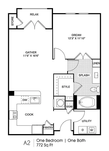 Floor plan A2a