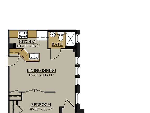 2nd image of 1001 University Ave #101