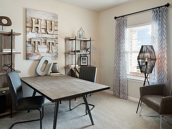 A private home office provides the ideal space for reading.