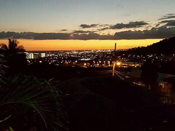 Sunset view from balcony