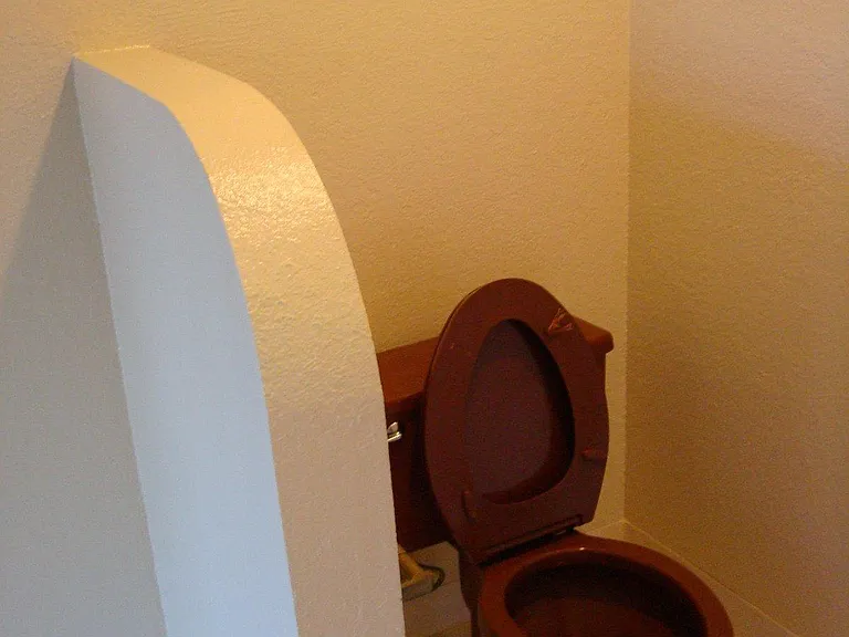 toilet is now white
