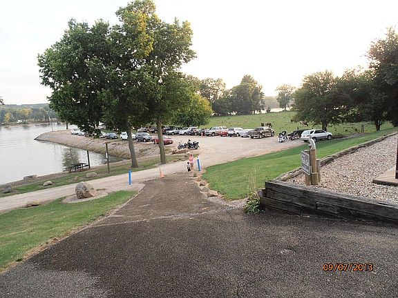 Looking down to river.