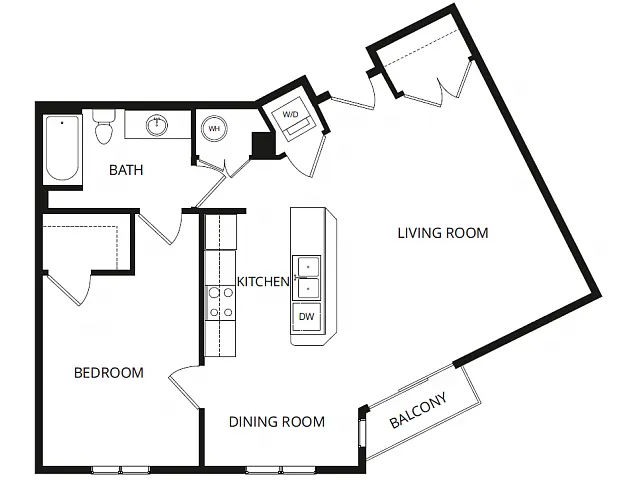Floor plan 1X1G