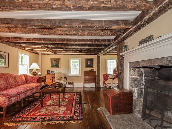 Ca. 1795 living room with 2 fireplaces...