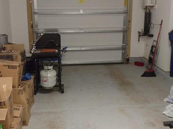 Inside of One Car Garage