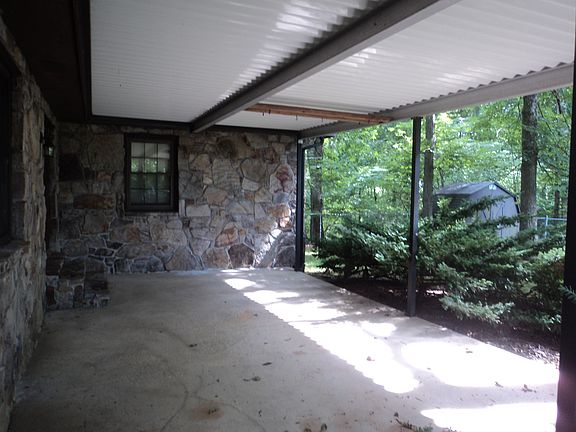 The covered back patio