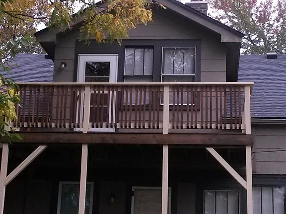 Entry to upper unit in rear of house.