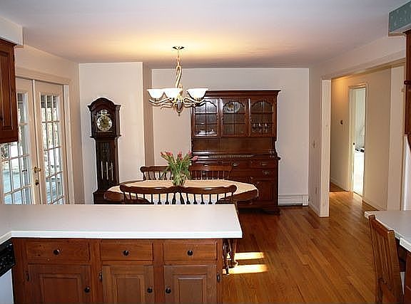 kitchen view towards dining rm