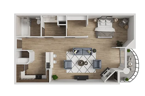 Floor plan Studio