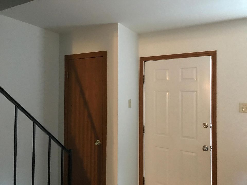 front door and coat closet