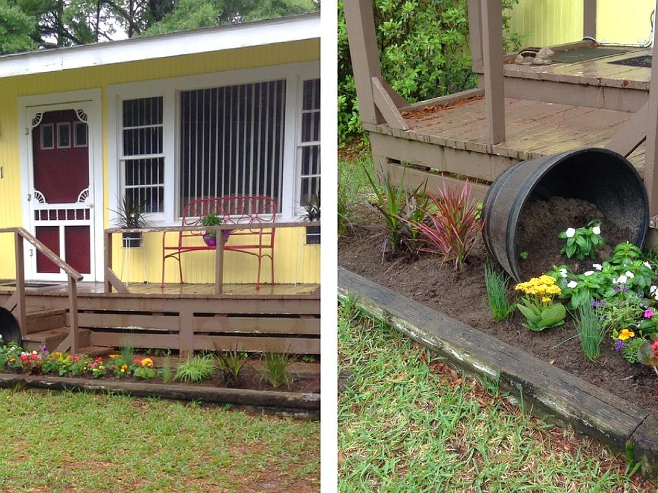 Front porch and landscaping