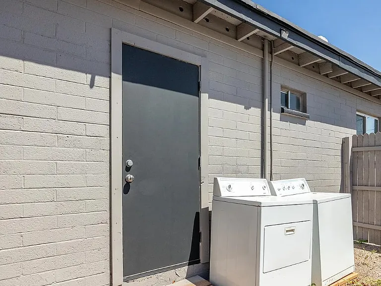 Backyard & Washer Dryer
