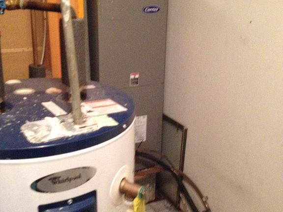 updated furnace and hot water heater