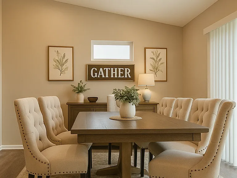 Bring your large dining room furniture