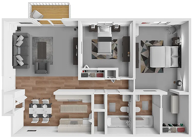 Floor plan Poppleton II