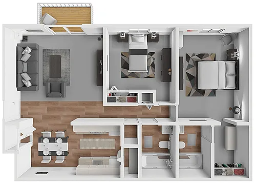 Floor plan Poppleton II