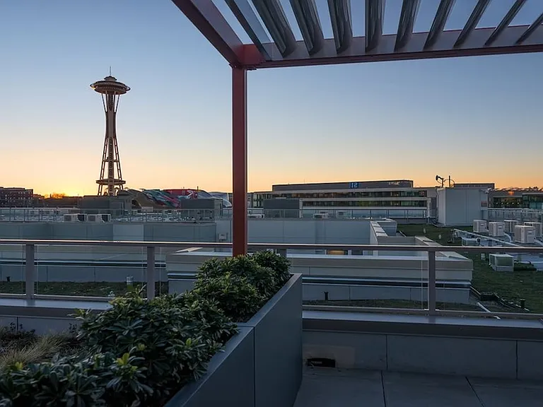 Take in the views of The Space Needle on this rooftop deck