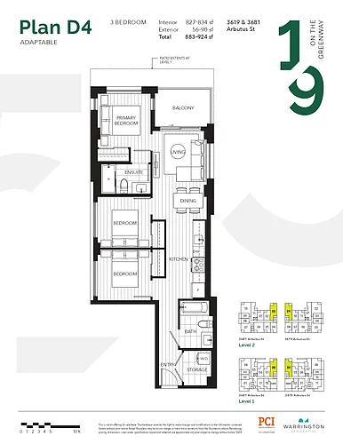 Floor plan 3 Bedroom
