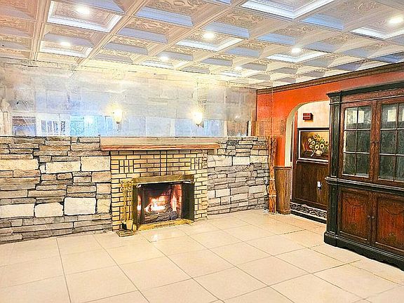 Stone Gas Fireplace 