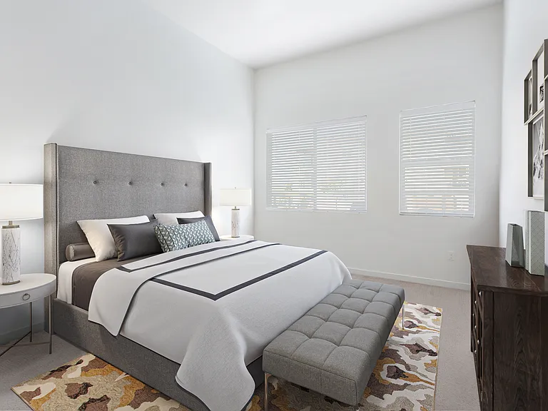 Retreat to a bedroom built for relaxation.