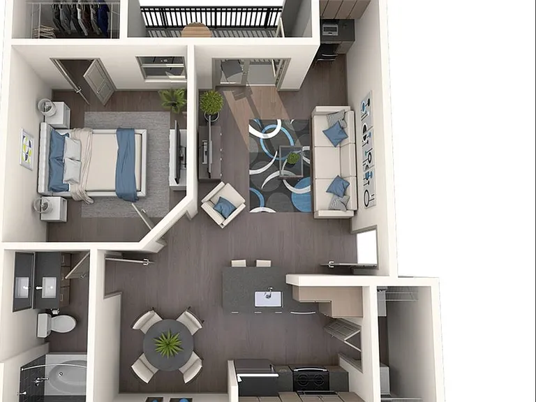 1 Bedroom | 1 Bath | 668 SF 1 Bedroom | 1 Bath | 668 SF