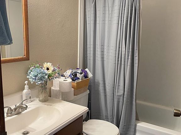 Upstairs with full bathtub.