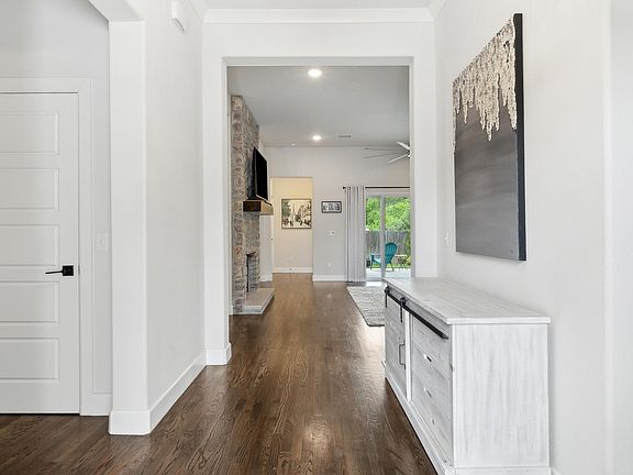 View as you enter the front door.