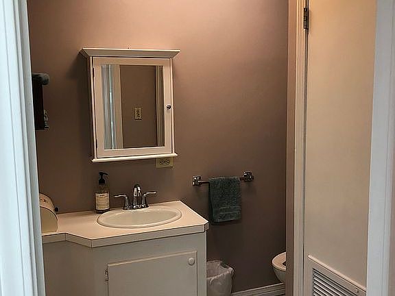 Half bath off utility