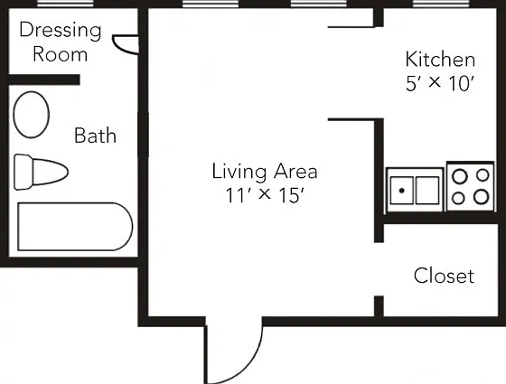Studio Floorplan Studio Floorplan