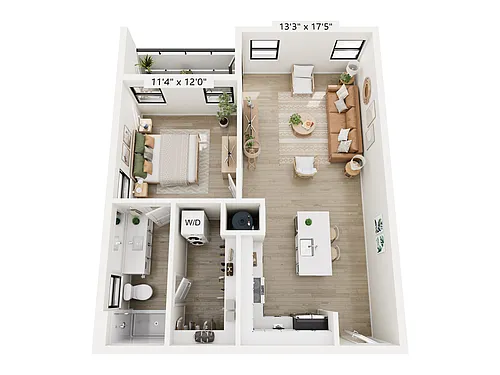 Floor plan 1B