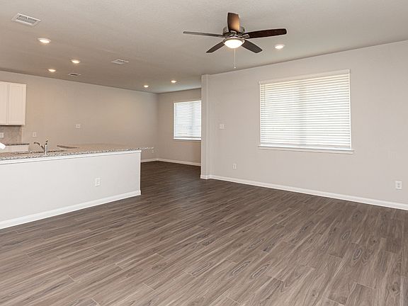 Family Room to Kitchen and Dining Area